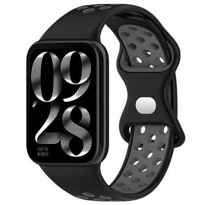 For Xiaomi Mi 8 Pro Replacement Band Dual Color Silicone Watch Strap