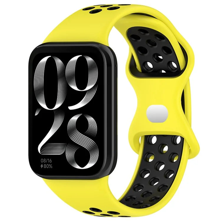 For Xiaomi Mi 8 Pro Replacement Band Dual Color Silicone Watch Strap