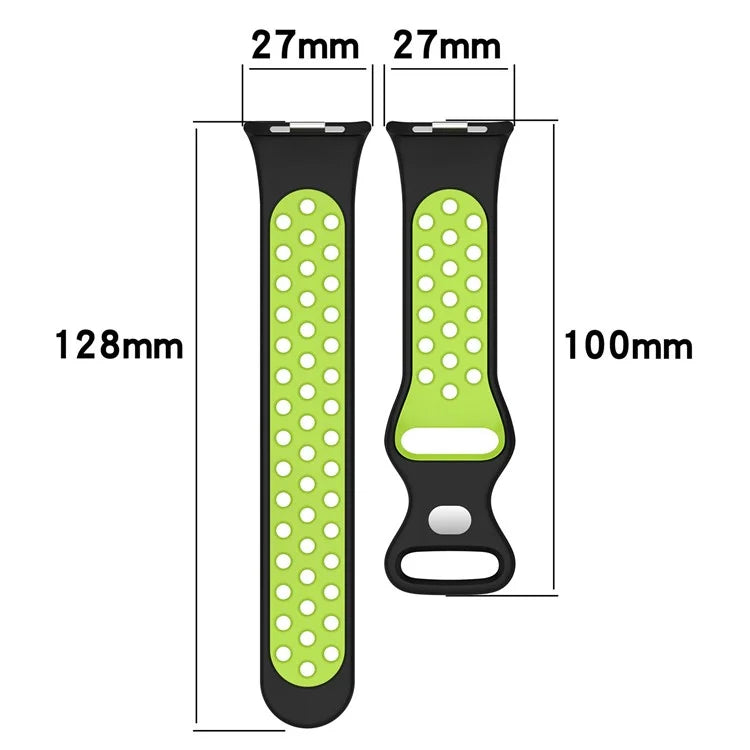 For Xiaomi Mi 8 Pro Replacement Band Dual Color Silicone Watch Strap