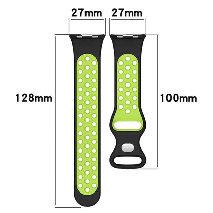 For Xiaomi Mi 8 Pro Replacement Band Dual Color Silicone Watch Strap