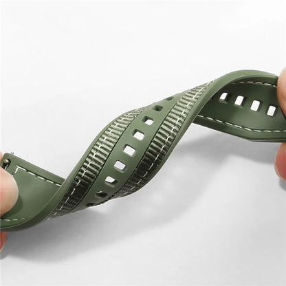 Universal 22mm Breathable Woven Canvas Replacement Strap Adjustable Smartwatch Band
