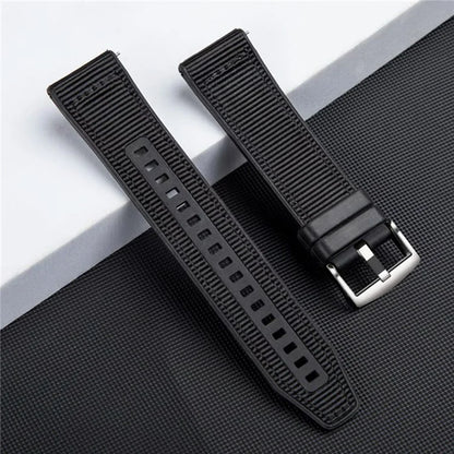Universal 22mm Breathable Woven Canvas Replacement Strap Adjustable Smartwatch Band