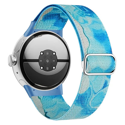 For Google Pixel Watch / Watch 2 Pattern Straps Adjustable Nylon Watch Band