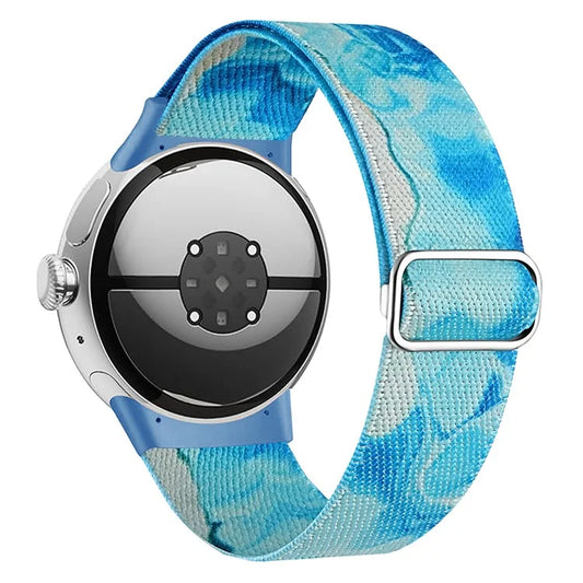 For Google Pixel Watch / Watch 2 Pattern Straps Adjustable Nylon Watch Band
