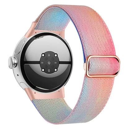 For Google Pixel Watch / Watch 2 Pattern Straps Adjustable Nylon Watch Band