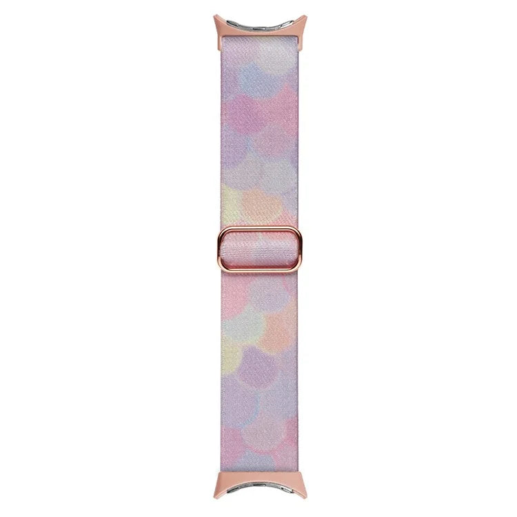 For Google Pixel Watch / Watch 2 Pattern Straps Adjustable Nylon Watch Band