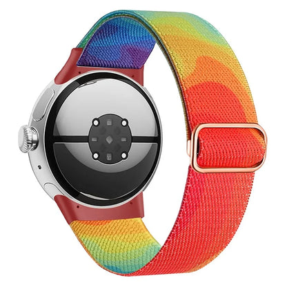 For Google Pixel Watch / Watch 2 Pattern Straps Adjustable Nylon Watch Band