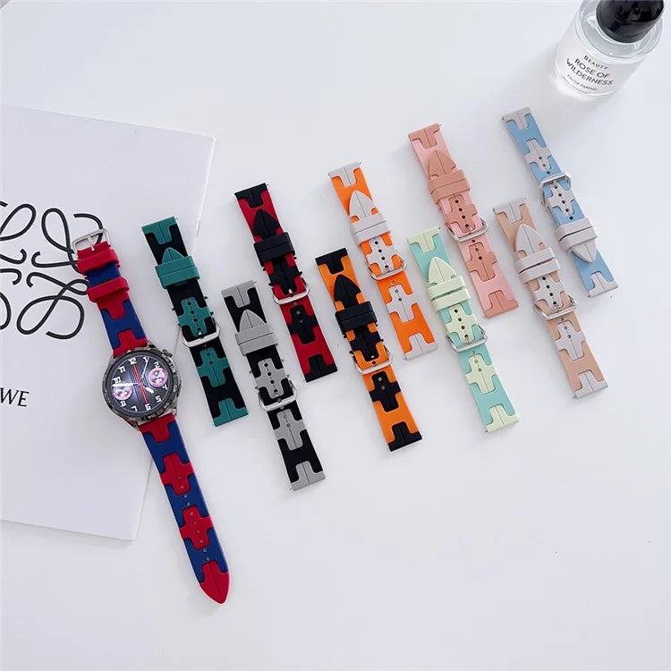 For Samsung Galaxy Watch6 / Watch6 Classic / Huawei Watch GT 4 41mm Silicone 20mm Watch Band