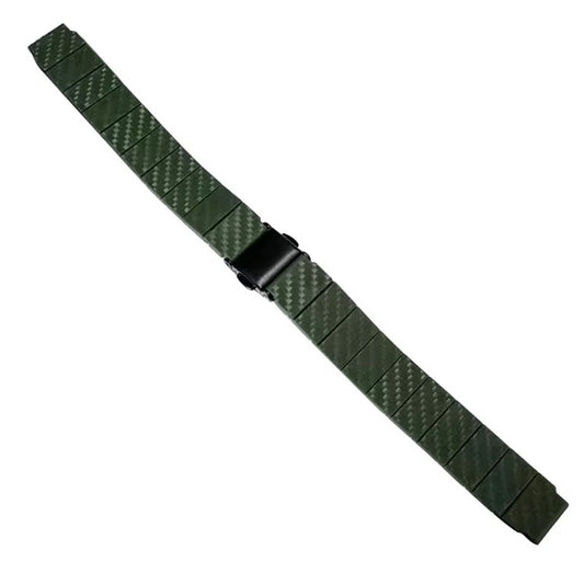 For Huawei Watch GT 4 41mm / Garmin Venu 3S Bracelet Bamboo Texture 18mm Carbon Fiber Watch Band