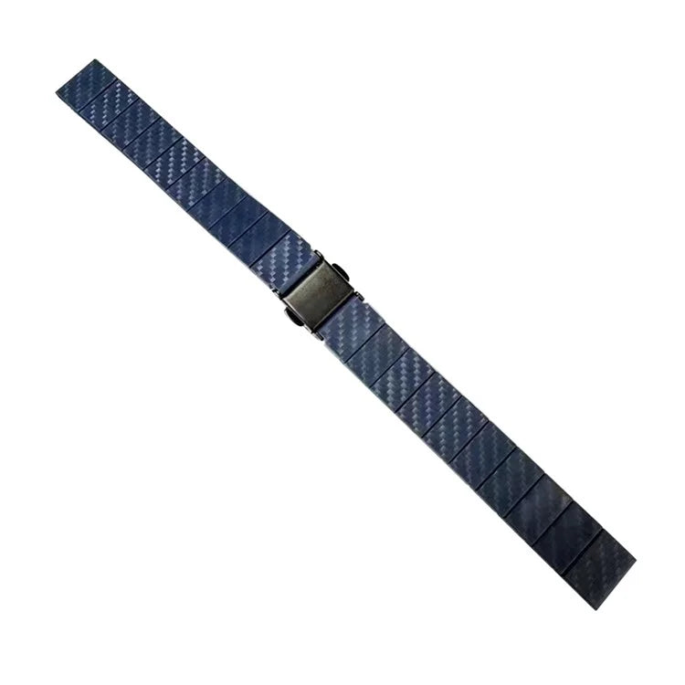 For Huawei Watch GT 4 41mm / Garmin Venu 3S Bracelet Bamboo Texture 18mm Carbon Fiber Watch Band
