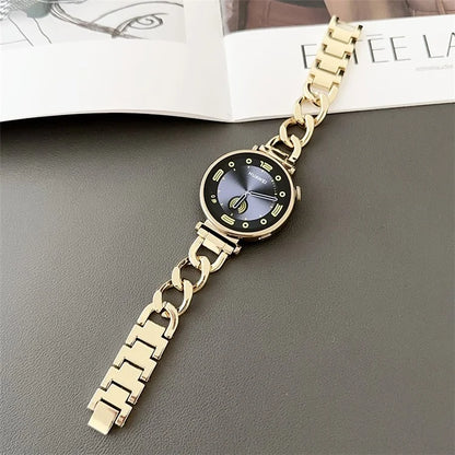 For Huawei Watch GT 4 41mm / Garmin Venu 3S 18mm Zinc Alloy Watch Band Chain Bracelet Strap