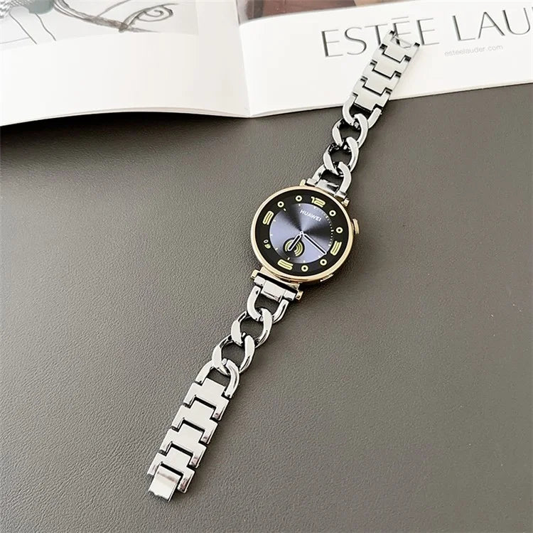 For Samsung Galaxy Watch6 40mm / 44mm / GarminActive 5 20mm Chain Watch Strap Zinc Alloy Wrist Strap
