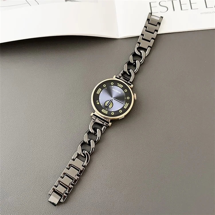 For Samsung Galaxy Watch6 40mm / 44mm / GarminActive 5 20mm Chain Watch Strap Zinc Alloy Wrist Strap