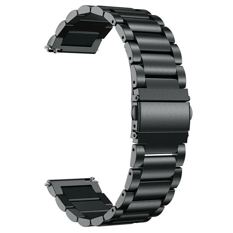 For Garmin Vivoactive 4 Replacement Wrist Strap Stylish 3-Bead 316L Stainless Steel 22mm Watch Band