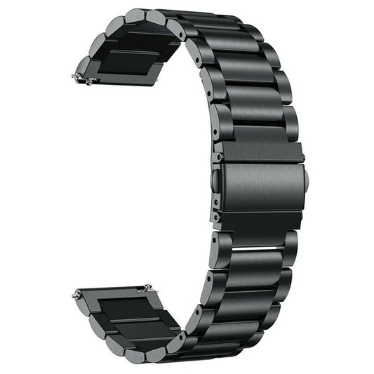 For Garmin Vivoactive 4 Replacement Wrist Strap Stylish 3-Bead 316L Stainless Steel 22mm Watch Band