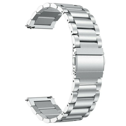 For Garmin Vivoactive 4 Replacement Strap 22mm 3-Bead 316L Stainless Steel Smartwatch Band