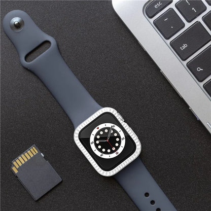 For Apple Watch Series 1 / 2 / 3 42mm Textured Watch Case PC Cover with Tempered Glass Screen Protector