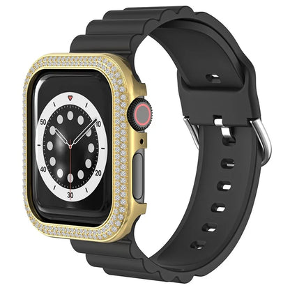 Rhinestone Decor Zinc Alloy Watch Case for Apple Watch SE  /  SE (2022)  /  SE (2023)  /  Series 6  /  5  /  4 40mm