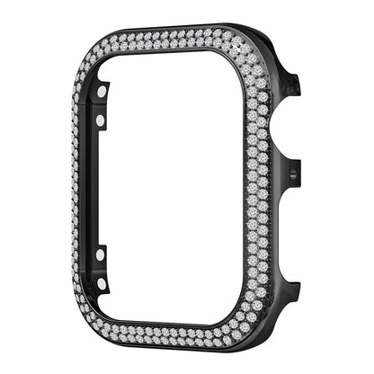 For Apple Watch Series 4 / 5 / 6 / SE / SE (2022) / SE (2023) 44mm Rhinestone Decor Zinc Alloy Watch Case