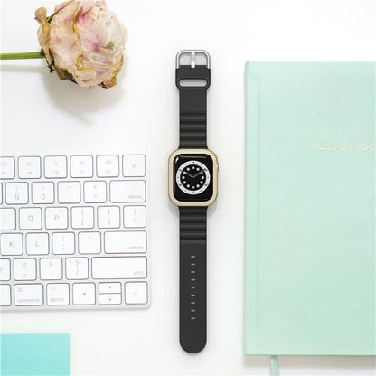 For Apple Watch Series 4 / 5 / 6 / SE / SE (2022) / SE (2023) 44mm Rhinestone Decor Zinc Alloy Watch Case