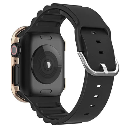 For Apple Watch Series 4 / 5 / 6 / SE / SE (2022) / SE (2023) 44mm Rhinestone Decor Zinc Alloy Watch Case