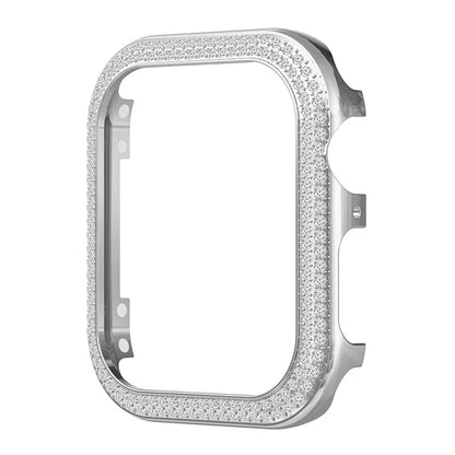 For Apple Watch Series 4 / 5 / 6 / SE / SE (2022) / SE (2023) 44mm Rhinestone Decor Zinc Alloy Watch Case