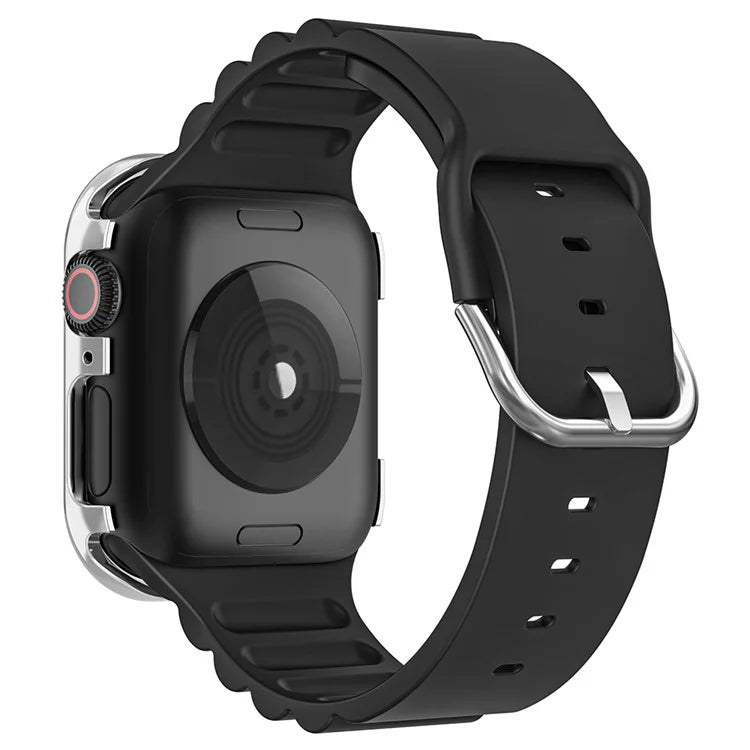 For Apple Watch Series 4 / 5 / 6 / SE / SE (2022) / SE (2023) 44mm Rhinestone Decor Zinc Alloy Watch Case