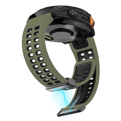 For Garmin Fenix 7X Pro / Fenix 7X Magnetic Buckle Replacement Band 26mm Silicone Strap