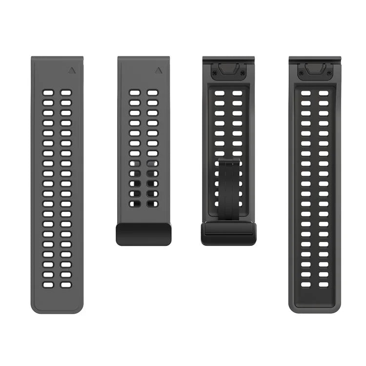 For Garmin Fenix 7X Pro / Fenix 7X Magnetic Buckle Replacement Band 26mm Silicone Strap