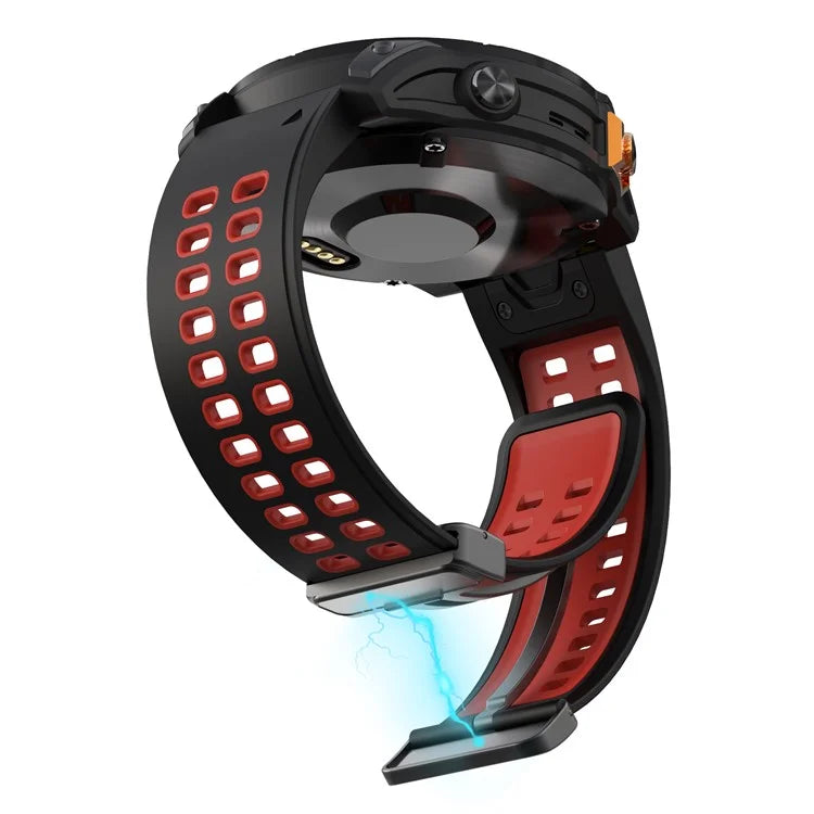 For Garmin Fenix 7 Pro / Fenix 7 Replacement Band 22mm Silicone Strap with Magnetic Buckle