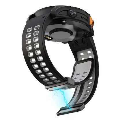 For Garmin Fenix 7 Pro / Fenix 7 Replacement Band 22mm Silicone Strap with Magnetic Buckle
