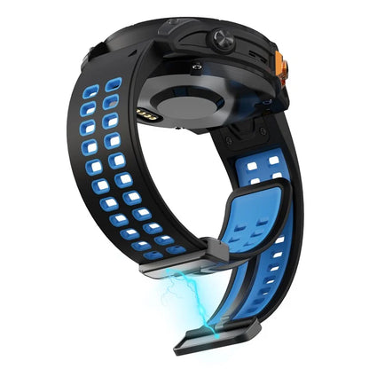 For Garmin Fenix 7 Pro / Fenix 7 Replacement Band 22mm Silicone Strap with Magnetic Buckle