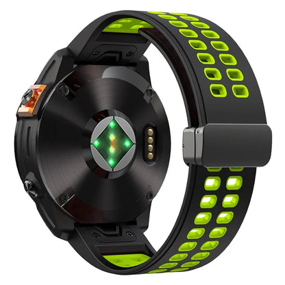 For Garmin Fenix 7 Pro / Fenix 7 Replacement Band 22mm Silicone Strap with Magnetic Buckle