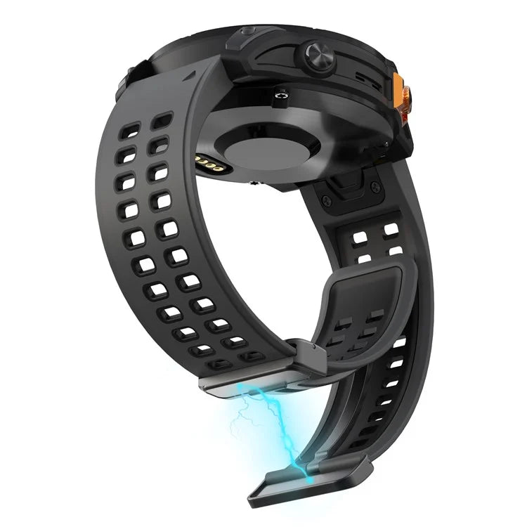For Garmin Fenix 7 Pro / Fenix 7 Replacement Band 22mm Silicone Strap with Magnetic Buckle