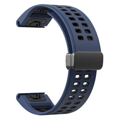 For Garmin Fenix 7 Pro / Fenix 7 Replacement Band 22mm Silicone Strap with Magnetic Buckle