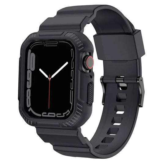 For Apple Watch Series 9 8 7 45mm / 6 5 4 SE SE (2022) SE (2023) 44mm / 3 2 1 42mm TPU Band with Watch Case