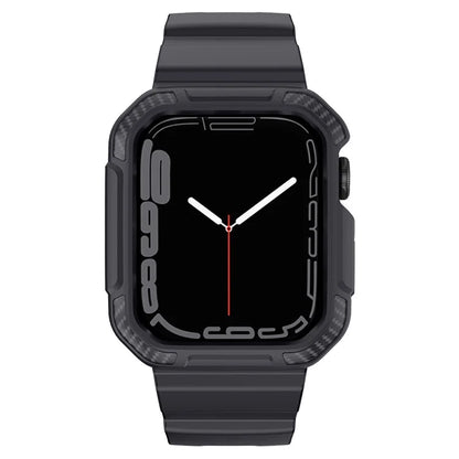 For Apple Watch Series 9 8 7 45mm / 6 5 4 SE SE (2022) SE (2023) 44mm / 3 2 1 42mm TPU Band with Watch Case