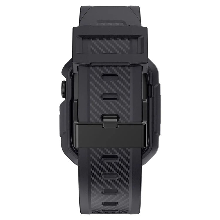 For Apple Watch Series 9 8 7 45mm / 6 5 4 SE SE (2022) SE (2023) 44mm / 3 2 1 42mm TPU Band with Watch Case