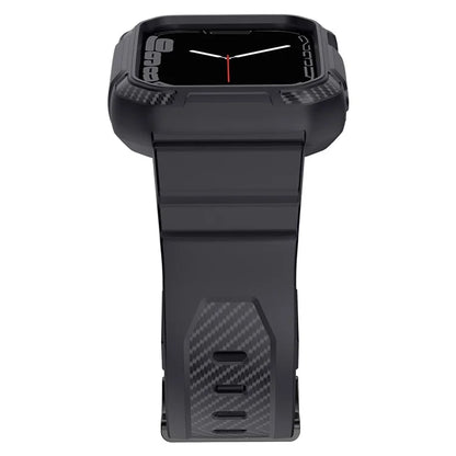 For Apple Watch Series 9 8 7 45mm / 6 5 4 SE SE (2022) SE (2023) 44mm / 3 2 1 42mm TPU Band with Watch Case