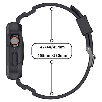 For Apple Watch Series 9 8 7 45mm / 6 5 4 SE SE (2022) SE (2023) 44mm / 3 2 1 42mm TPU Band with Watch Case