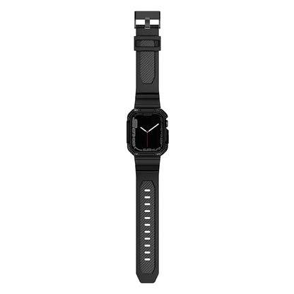 For Apple Watch Series 9 8 7 45mm / 6 5 4 SE SE (2022) SE (2023) 44mm / 3 2 1 42mm TPU Band with Watch Case