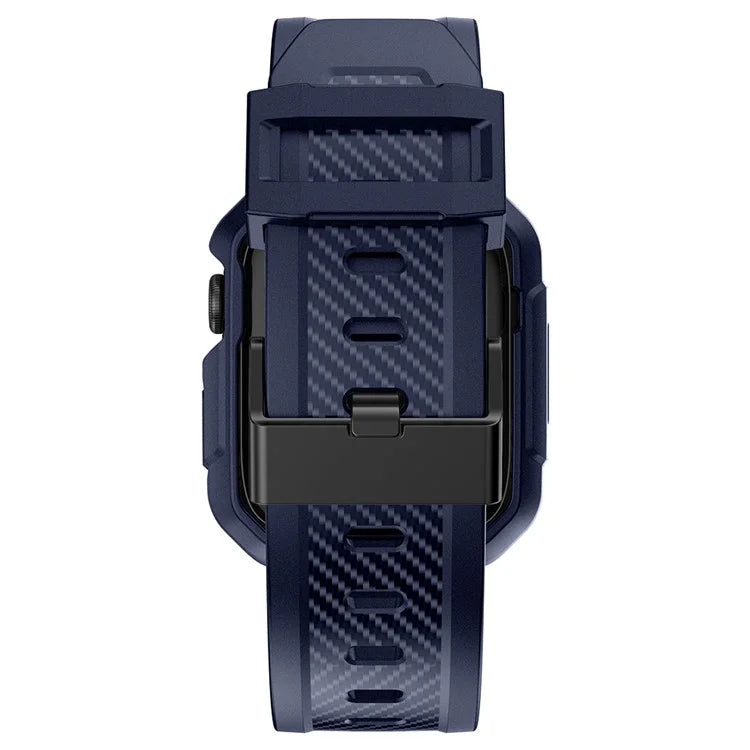For Apple Watch Series 8 7 45mm / 6 5 4 SE SE (2022) SE (2023) 44mm / 3 2 1 42mm TPU Band with Watch Case