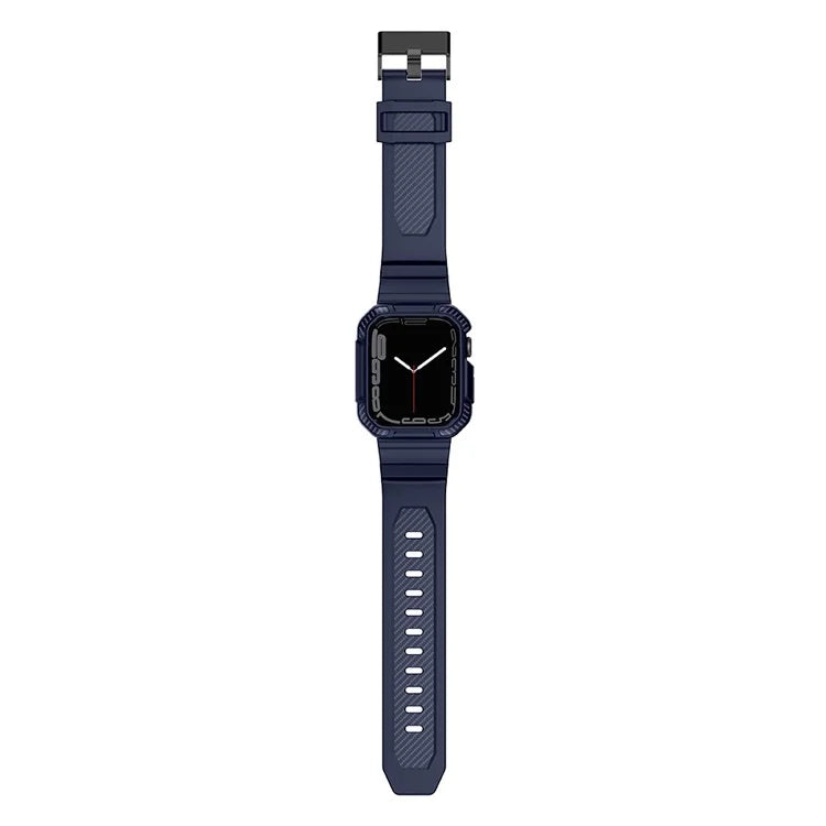 For Apple Watch Series 8 7 45mm / 6 5 4 SE SE (2022) SE (2023) 44mm / 3 2 1 42mm TPU Band with Watch Case