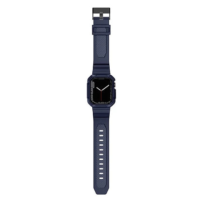 For Apple Watch Series 8 7 45mm / 6 5 4 SE SE (2022) SE (2023) 44mm / 3 2 1 42mm TPU Band with Watch Case