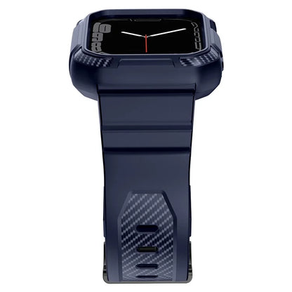 For Apple Watch Series 8 7 45mm / 6 5 4 SE SE (2022) SE (2023) 44mm / 3 2 1 42mm TPU Band with Watch Case
