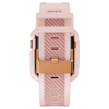 For Apple Watch Series 9 8 7 41mm / 6 5 4 SE SE (2022) SE (2023) 40mm / 3 2 1 38mm Watch Band TPU Strap with Case