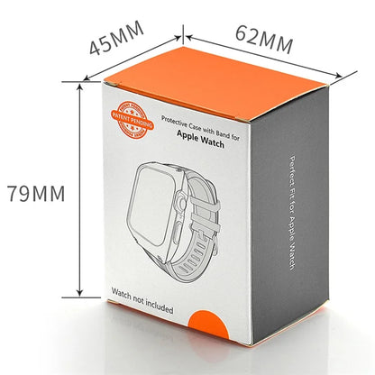 For Apple Watch Series 9 8 7 41mm / 6 5 4 SE SE (2022) SE (2023) 40mm / 3 2 1 38mm Watch Band TPU Strap with Case