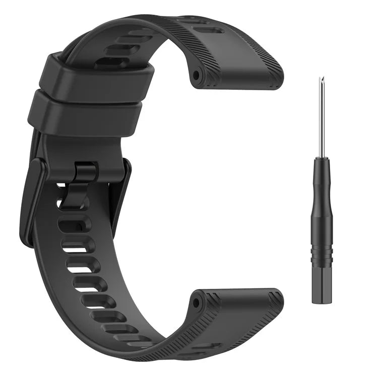 For Garmin Forerunner 955 Silicone Watch Band Soft Sport Strap