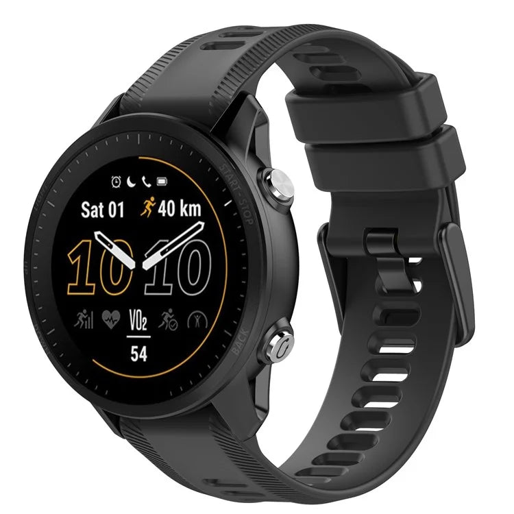 For Garmin Forerunner 955 Silicone Watch Band Soft Sport Strap