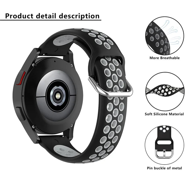 KALEBOL KLB-SSGJ-001 For Samsung Galaxy Watch3 45mm Silicone Band 22mm Watch Strap